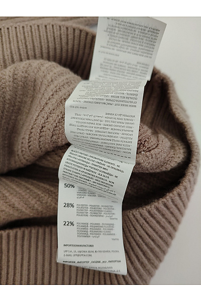 Reserved Chlapecký hnědý pletený svetr na zip s vysokým límcem Vel. EU 128 | reserved | obrázek 5