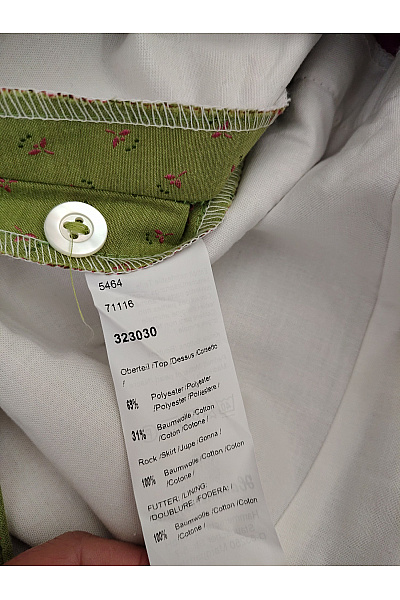 Hammerschmid Zelené midi dirndl šaty s květinovým vzorem Velikost DE 40 | Hammerschmid | obrázek 7