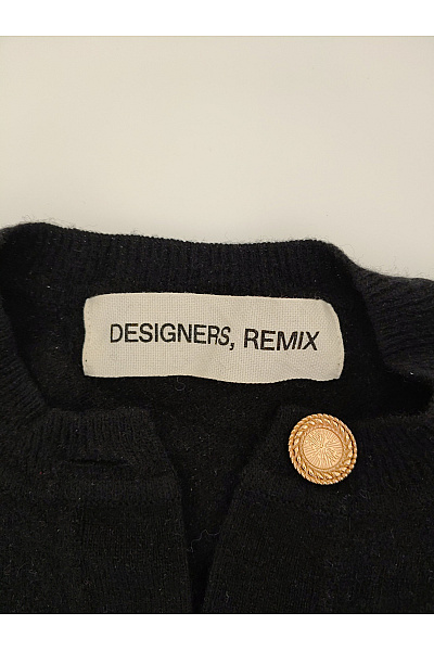 Designers Remix Černé vlněné pletené šaty s dlouhým rukávem Vel. S | Designers Remix  | obrázek 6