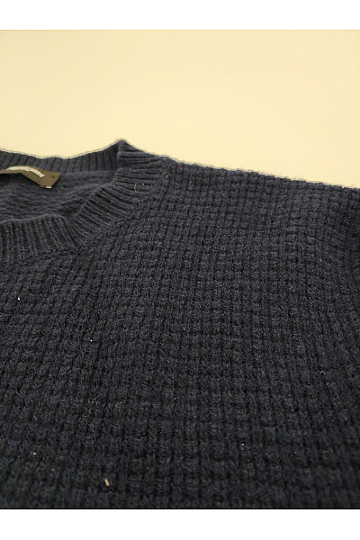 LAWRENCE GREY Pánský kašmírový pulovr modrý pletený basic Vel. L | LAWRENCE GREY | obrázek 5