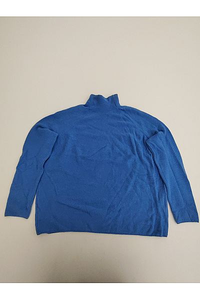 Smith & Soul Modrý Dámský Kašmírový Rolák Oversized Velikost XS