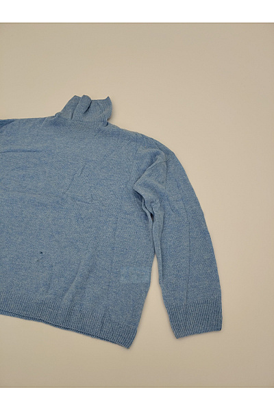 LAWRENCE GREY Dámský modrý kašmírový rolák oversized Vel. EU 44 | LAWRENCE GREY | obrázek 4