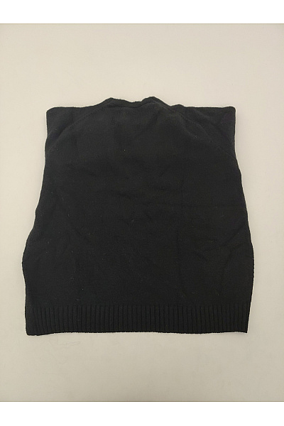 ANGE Černý pletený dámský pulovr s výstřihem do V oversized Vel. S/M | ANGE | obrázek 8