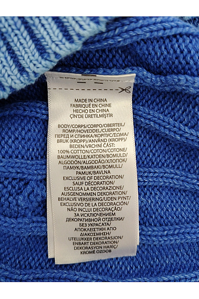Ralph Lauren Modrý bavlněný copánkový pulovr Vel. M | Ralph Lauren | obrázek 8
