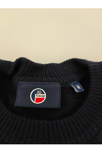 Černý vlněný pulovr s knoflíky na rameni Velikost L | Unimoda | obrázek 4