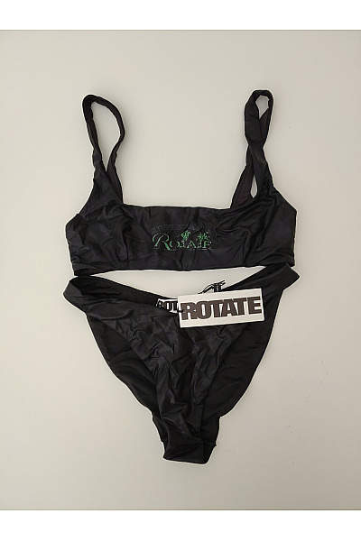 ROSA & ME Černé Dvoudílné Bikiny Sportovní Lesklé Velikost S