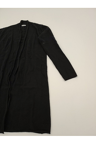 MAX TONSO CASHMERE Dámský černý kašmírový kardigan dlouhý basic Velikost M | MAX TONSO CASHMERE | obrázek 2