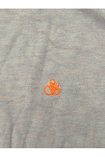 Scotch & Soda Pánský šedý basic pulovr s dlouhým rukávem Velikost L | Scotch & Soda | obrázek 3