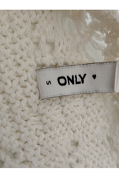ONLY Béžový ažurový crop kardigan s dlouhým rukávem Velikost S | ONLY | obrázek 3