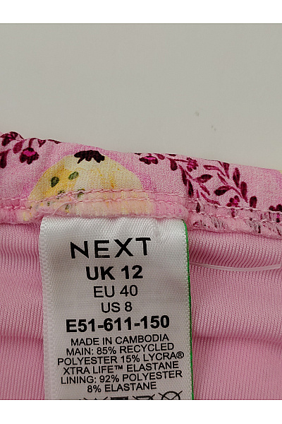 Next Růžové brazilské plavkové kalhotky s citronovým vzorem Velikost EU 40 | Next | obrázek 4