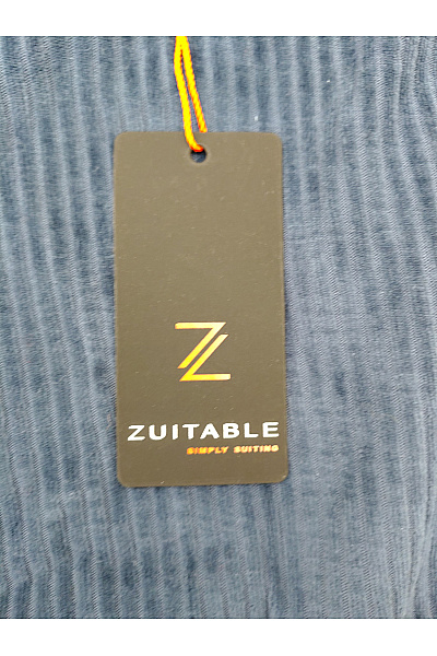 ZUITABLE Modré manšestrové kalhoty s gumou v pase Vel. DE 50 | ZUITABLE | obrázek 4