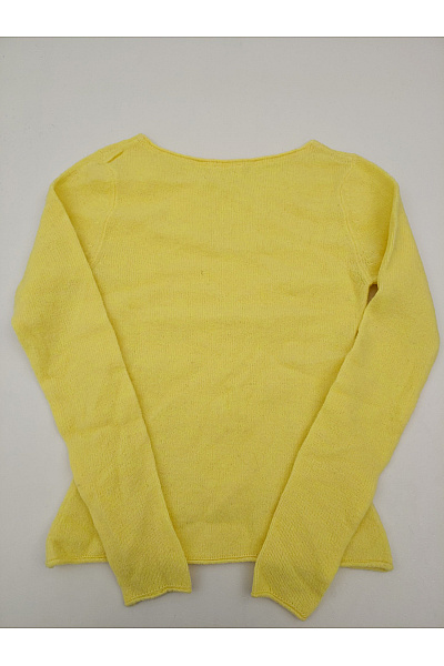 American Vintage Dámský žlutý pletený pulovr s výstřihem do V Vel. XS | American Vintage | obrázek 4