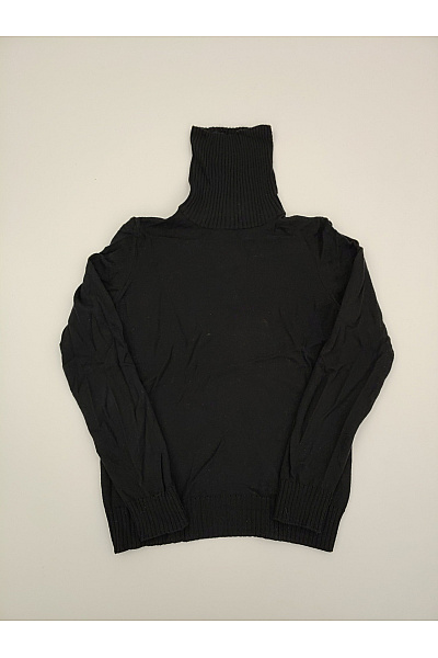 SISLEY Černý Vlněný Dámský Rolák Basic Velikost S
