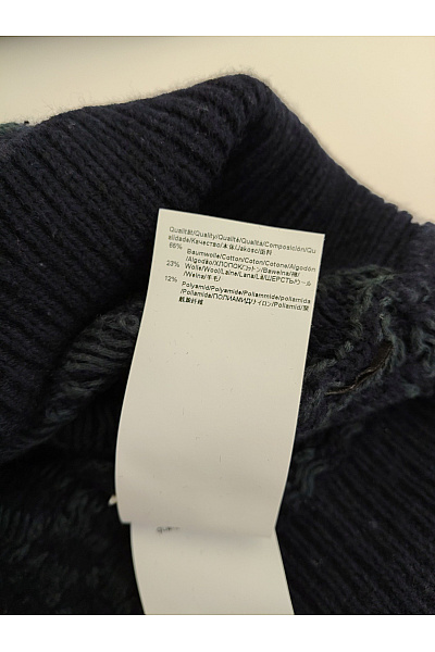 Hugo Boss Dámský modrý pletený pulovr s texturovaným vzorem Vel. XL | Hugo Boss | obrázek 6