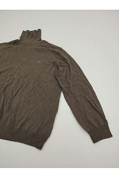 GANT Hnědý pánský pletený rolák basic Vel. XXL | GANT | obrázek 2