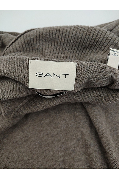 GANT Hnědý pánský pletený rolák basic Vel. XXL | GANT | obrázek 4