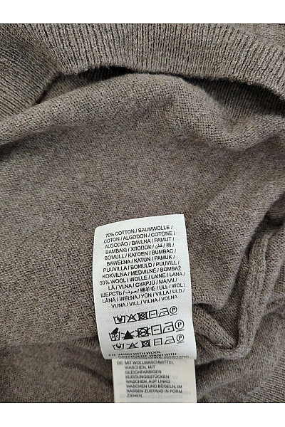 GANT Hnědý pánský pletený rolák basic Vel. XXL | GANT | obrázek 6