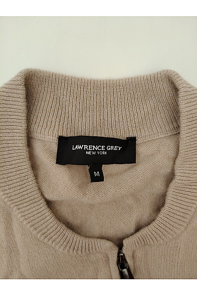 LAWRENCE GREY Béžový kašmírový kardigan na zip Velikost M | LAWRENCE GREY | obrázek 4