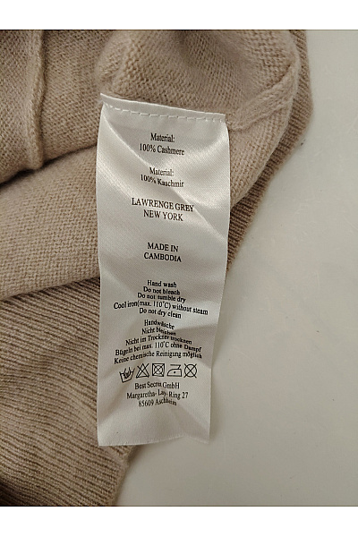 LAWRENCE GREY Béžový kašmírový kardigan na zip Velikost M | LAWRENCE GREY | obrázek 6