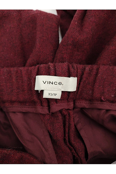 VINCE. Červené široké kalhoty s vysokým pasem Velikost XS/TP | VINCE. | obrázek 4