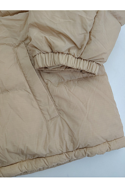 TOMMY HILFIGER Béžová prošívaná puffer bunda s kapucí oversize Vel. 6XL | TOMMY HILFIGER | obrázek 2