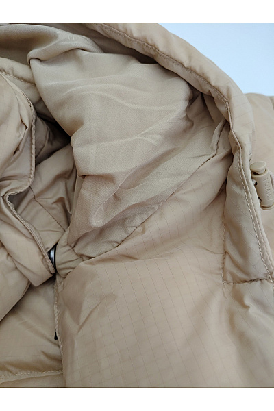TOMMY HILFIGER Béžová prošívaná puffer bunda s kapucí oversize Vel. 6XL | TOMMY HILFIGER | obrázek 4