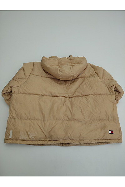 TOMMY HILFIGER Béžová prošívaná puffer bunda s kapucí oversize Vel. 6XL | TOMMY HILFIGER | obrázek 7