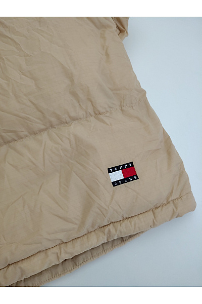 TOMMY HILFIGER Béžová prošívaná puffer bunda s kapucí oversize Vel. 6XL | TOMMY HILFIGER | obrázek 8
