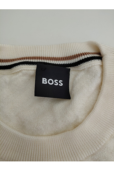 HOSS Béžový vlněný pulovr s dlouhým rukávem basic Vel. XL | HOSS | obrázek 6