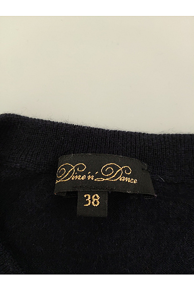 Dine'n Dance Černý vlněný merino kardigan na knoflíky basic Velikost EU 38 | Dine'n Dance | obrázek 3