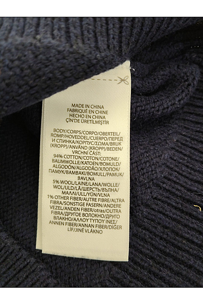 Ralph Lauren Dětský modrý bavlněný svetr s medvídkem Velikost 24M | Ralph Lauren | obrázek 5