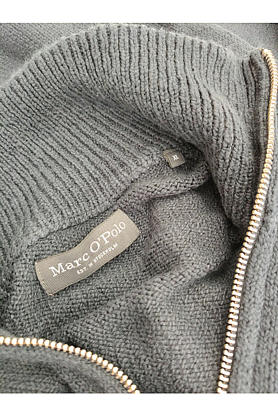 Marc O´Polo Pánský černý bavlněný pulovr se stojáčkem na zip Vel. XL | Marc O´Polo | obrázek 6