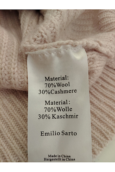 Emilio Sarto Růžový vlněný kardigan na knoflíky pletený Vel. M | Emilio Sarto | obrázek 5