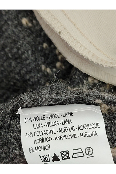 LISA CAMPIONE Béžový vlněný pletený kabát dlouhý boho Vel. IT 38 | LISA CAMPIONE | obrázek 8