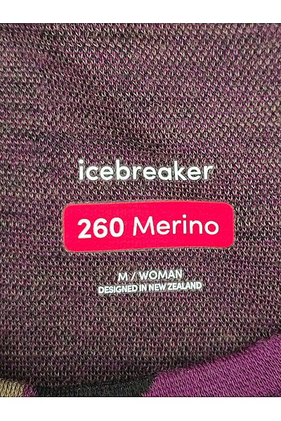 icebreaker Dámský vlněný pulovr s dlouhým rukávem maskáčový fialový Vel. M | icebreaker | obrázek 4
