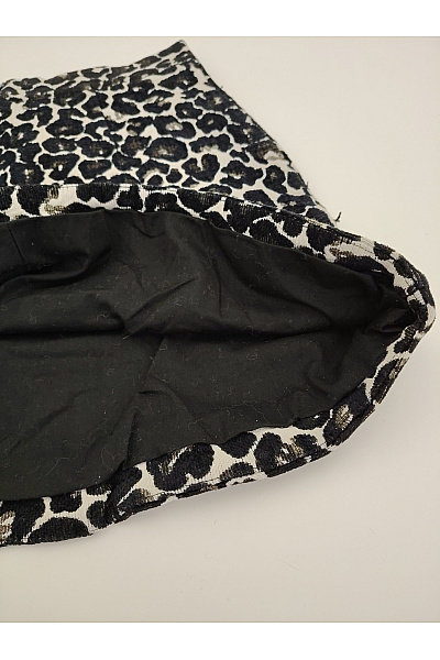 Topshop Černobílá bavlněná mini sukně s leopardím vzorem Vel. 38 | Topshop | obrázek 4
