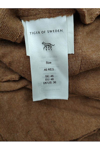 Tiger of Sweden Pánské hnědé ležérní sako jednořadé Velikost EU 46 | Tiger of Sweden | obrázek 5