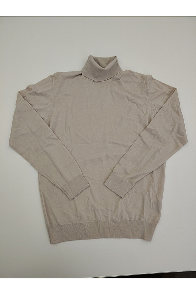 ALPHA STUDIO Dámský Béžový Vlněný Rolák Merino Basic Vel. EU 52