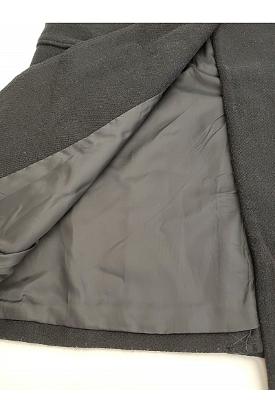 PULL&BEAR Černý dlouhý dvouřadý kabát oversized Velikost EU XS | PULL&BEAR | obrázek 4