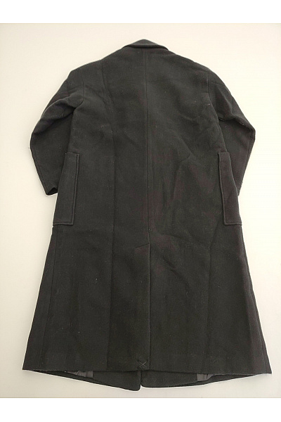 PULL&BEAR Černý dlouhý dvouřadý kabát oversized Velikost EU XS | PULL&BEAR | obrázek 6
