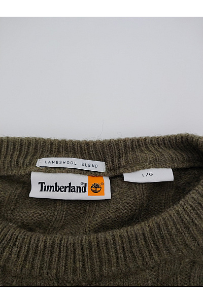 Timberland Pánský khaki pletený pulovr s copánkovým vzorem Vel. L/G | Timberland | obrázek 4