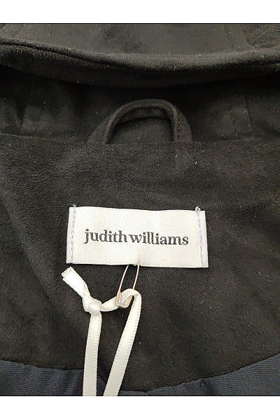 Judith Williams Černá dlouhá přechodová bunda s kapucí se zipem Vel. DE 48 | Judith Williams | obrázek 7