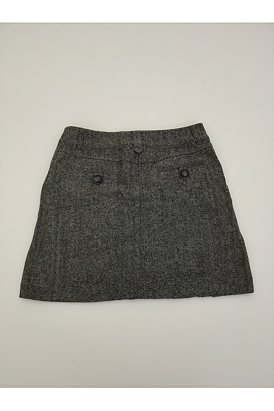 COMMA Šedá mini sukně s kapsami a knoflíky Velikost 40 | COMMA | obrázek 4