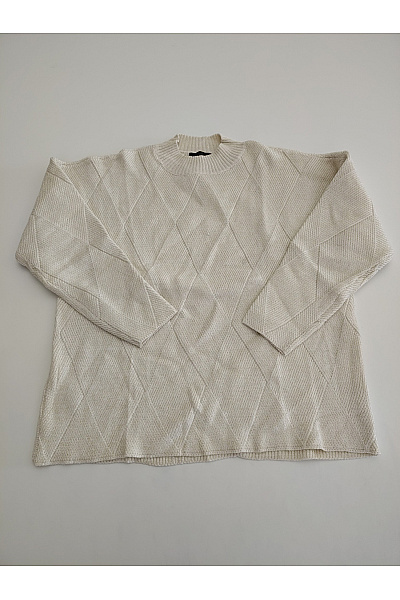 maloo Béžový pletený oversized pulovr se spadlými rameny Vel. DE 44 | maloo | obrázek 2