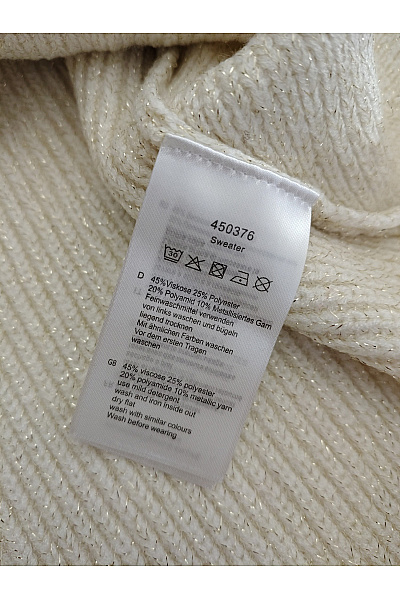 maloo Béžový pletený oversized pulovr se spadlými rameny Vel. DE 44 | maloo | obrázek 8