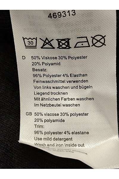 maloo Černé dámské pončo s perličkami volné Velikost One Size | maloo | obrázek 7