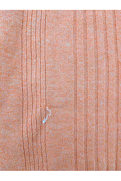 VERO MODA Oranžový žebrovaný pulovr s výstřihem do V Vel. EU XS | VERO MODA | obrázek 9