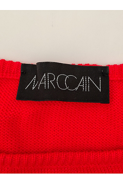 MARCCAIN Červený vlněný pulovr basic Vel. DE 5 | MARCCAIN | obrázek 6