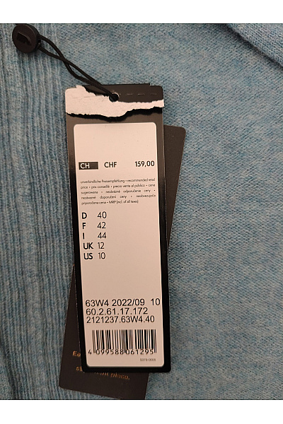 COMMA Dámský vlněný kardigan oversized modrý Vel. DE 40 | COMMA | obrázek 4