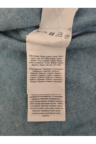 COMMA Dámský vlněný kardigan oversized modrý Vel. DE 40 | COMMA | obrázek 6